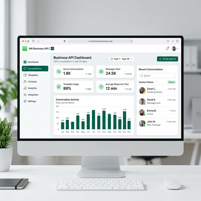 WhatsApp Business API Dashboard